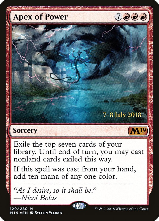 Apex of Power [Core Set 2019 Prerelease Promos] | Card Merchant Takapuna