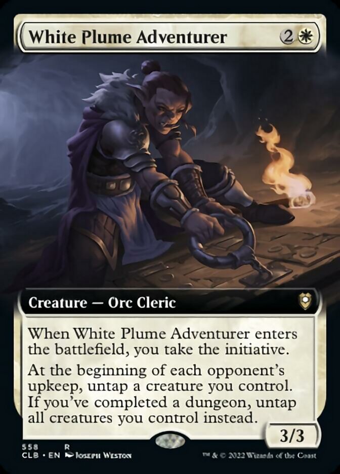 White Plume Adventurer (Extended Art) [Commander Legends: Battle for Baldur's Gate] | Card Merchant Takapuna