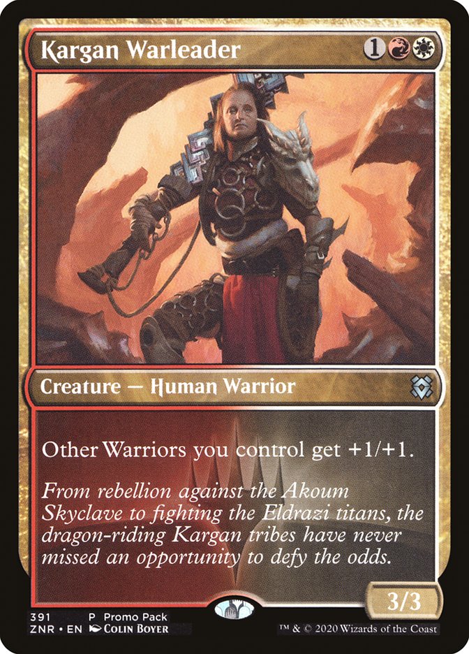 Kargan Warleader (Promo Pack) [Zendikar Rising Promos] | Card Merchant Takapuna