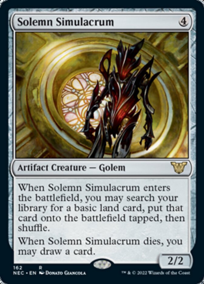 Solemn Simulacrum [Kamigawa: Neon Dynasty Commander] | Card Merchant Takapuna