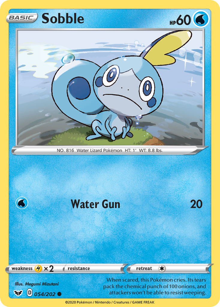 Sobble (054/202) [Sword & Shield: Base Set] | Card Merchant Takapuna