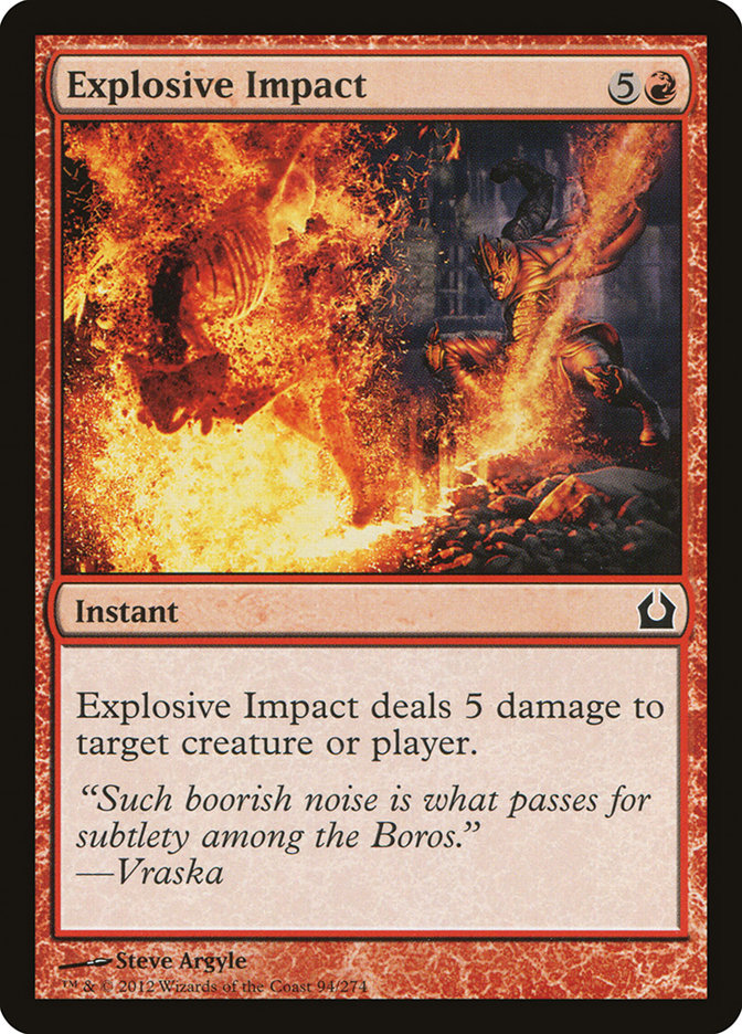 Explosive Impact [Return to Ravnica] | Card Merchant Takapuna