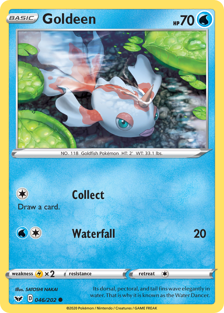 Goldeen (046/202) [Sword & Shield: Base Set] | Card Merchant Takapuna