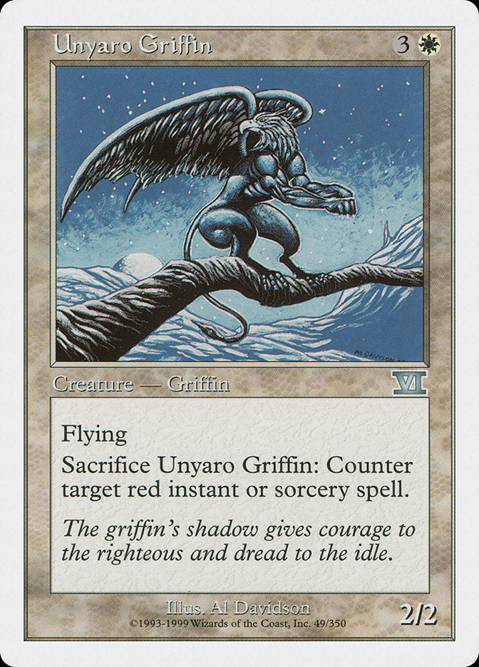 Unyaro Griffin [Classic Sixth Edition] | Card Merchant Takapuna