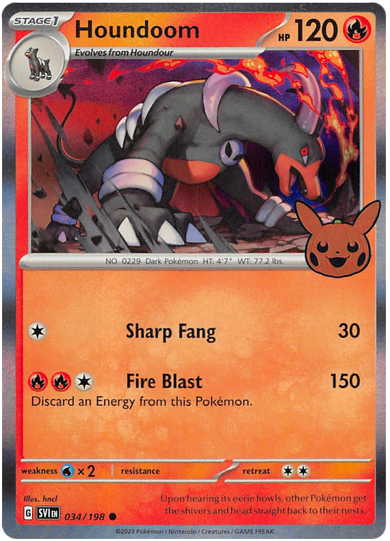 Houndoom (034/198) [Trick or Trade 2023] | Card Merchant Takapuna