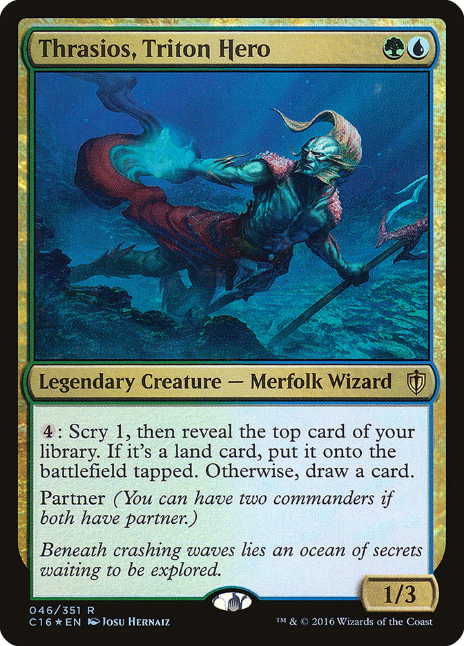 Thrasios, Triton Hero [Commander 2016] | Card Merchant Takapuna