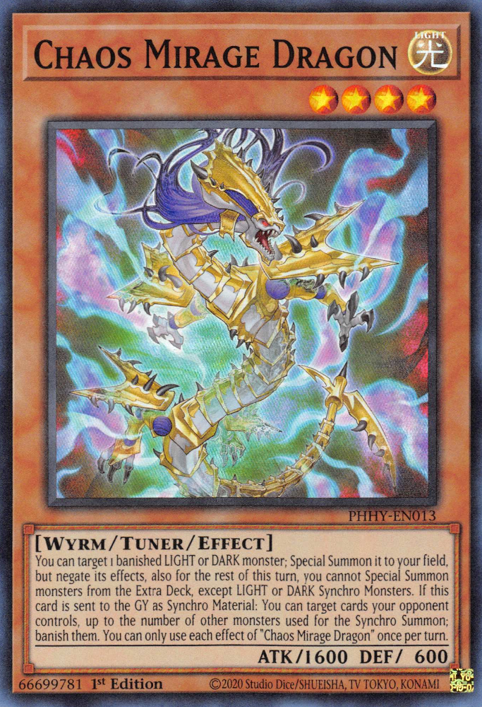 Chaos Mirage Dragon [PHHY-EN013] Super Rare | Card Merchant Takapuna