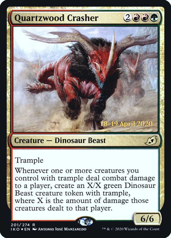 Quartzwood Crasher [Ikoria: Lair of Behemoths Prerelease Promos] | Card Merchant Takapuna