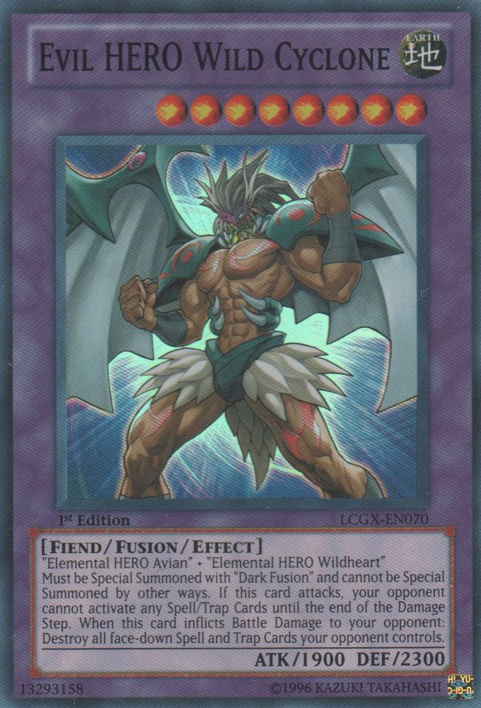 Evil HERO Wild Cyclone [LCGX-EN070] Super Rare | Card Merchant Takapuna