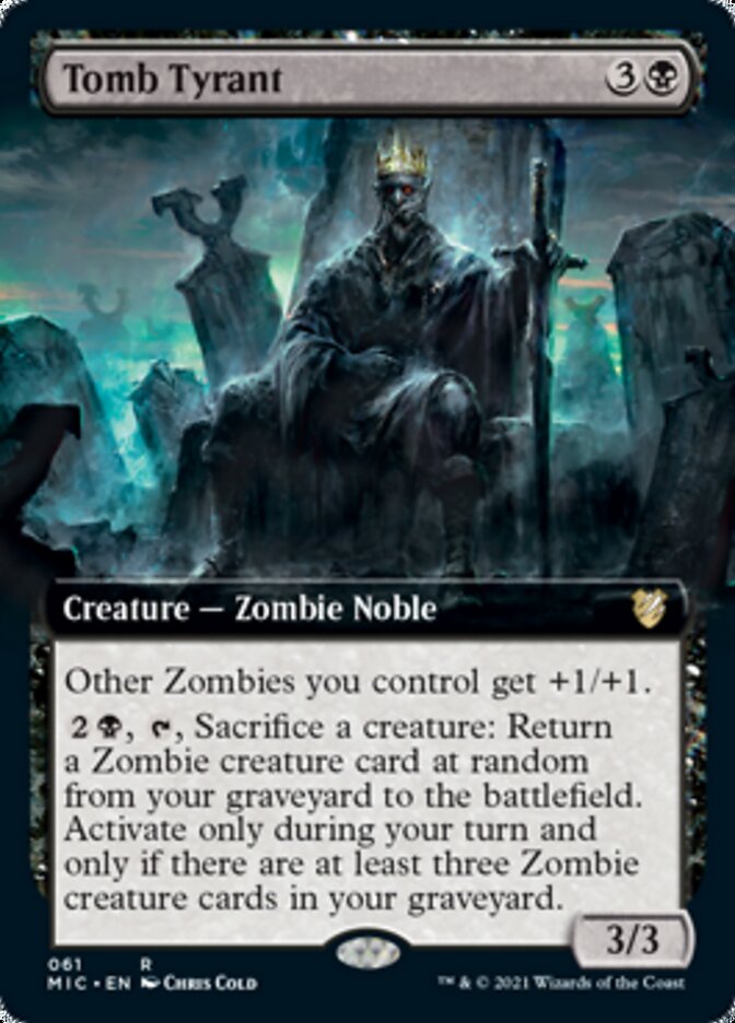 Tomb Tyrant (Extended Art) [Innistrad: Midnight Hunt Commander] | Card Merchant Takapuna