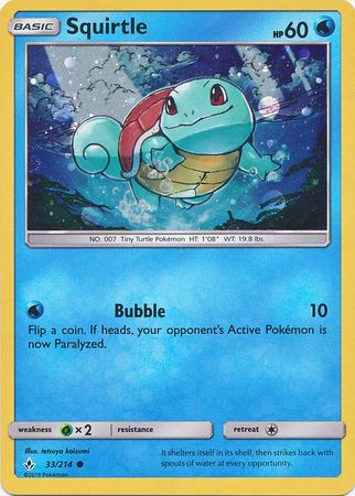 Squirtle (33/214) (Premium Collection Promo) [Sun & Moon: Unbroken Bonds] | Card Merchant Takapuna