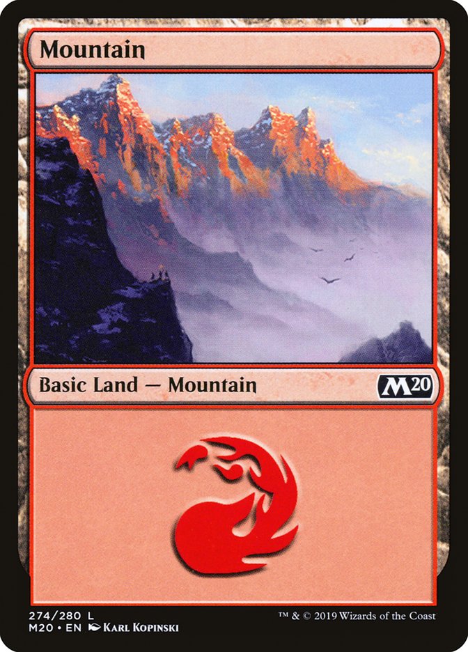 Mountain (274) [Core Set 2020] | Card Merchant Takapuna