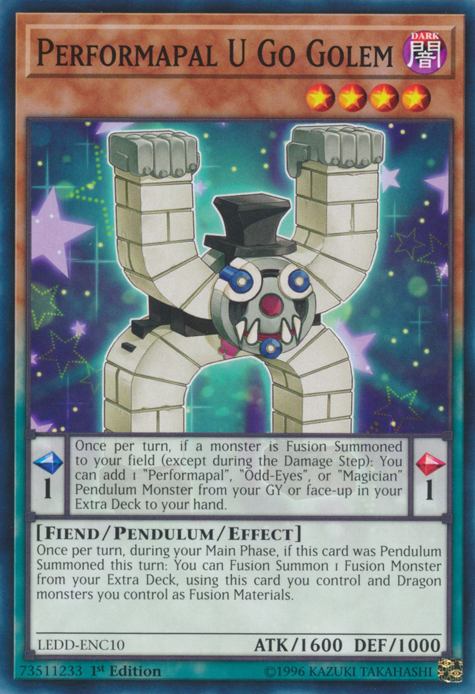 Performapal U Go Golem [LEDD-ENC10] Common | Card Merchant Takapuna