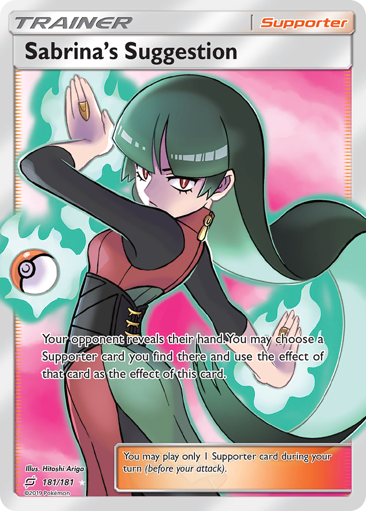 Sabrina's Suggestion (181/181) [Sun & Moon: Team Up] | Card Merchant Takapuna