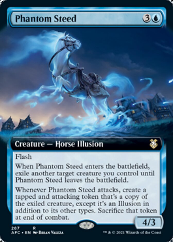 Phantom Steed (Extended Art) [Dungeons & Dragons: Adventures in the Forgotten Realms Commander] | Card Merchant Takapuna