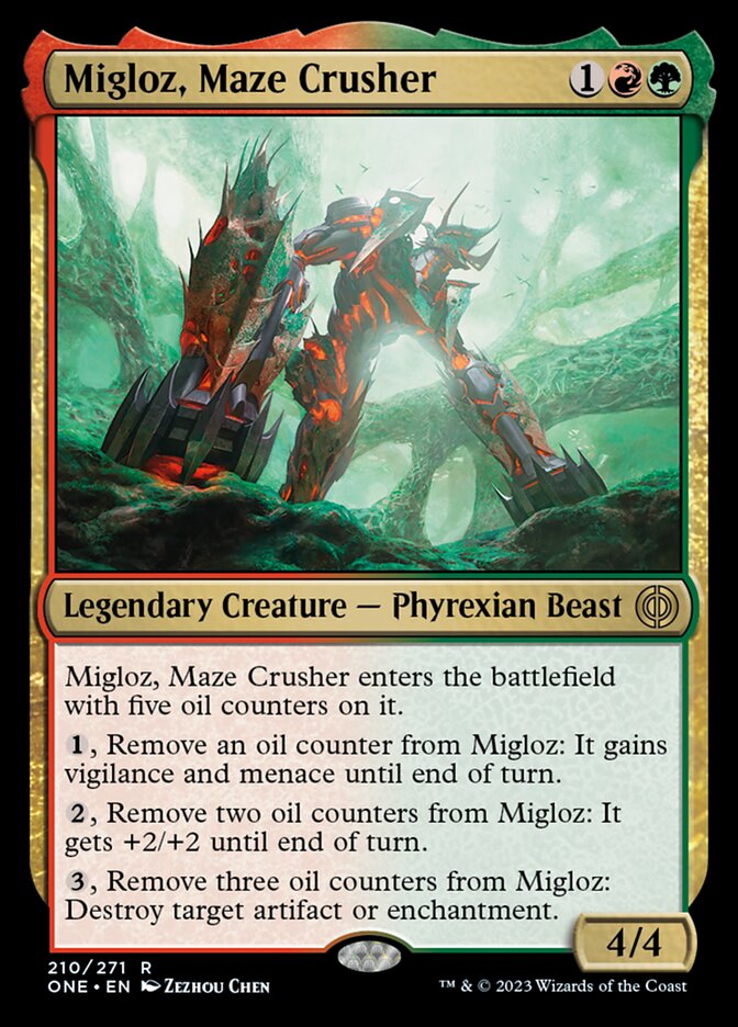 Migloz, Maze Crusher [Phyrexia: All Will Be One] | Card Merchant Takapuna