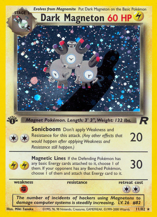 Dark Magneton (11/82) [Team Rocket 1st Edition] | Card Merchant Takapuna