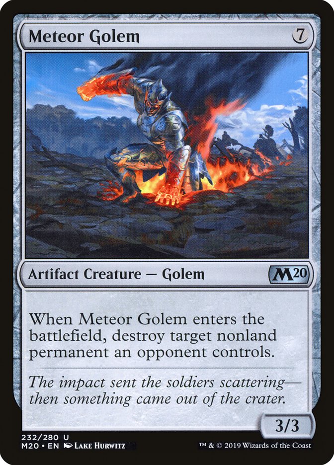 Meteor Golem [Core Set 2020] | Card Merchant Takapuna