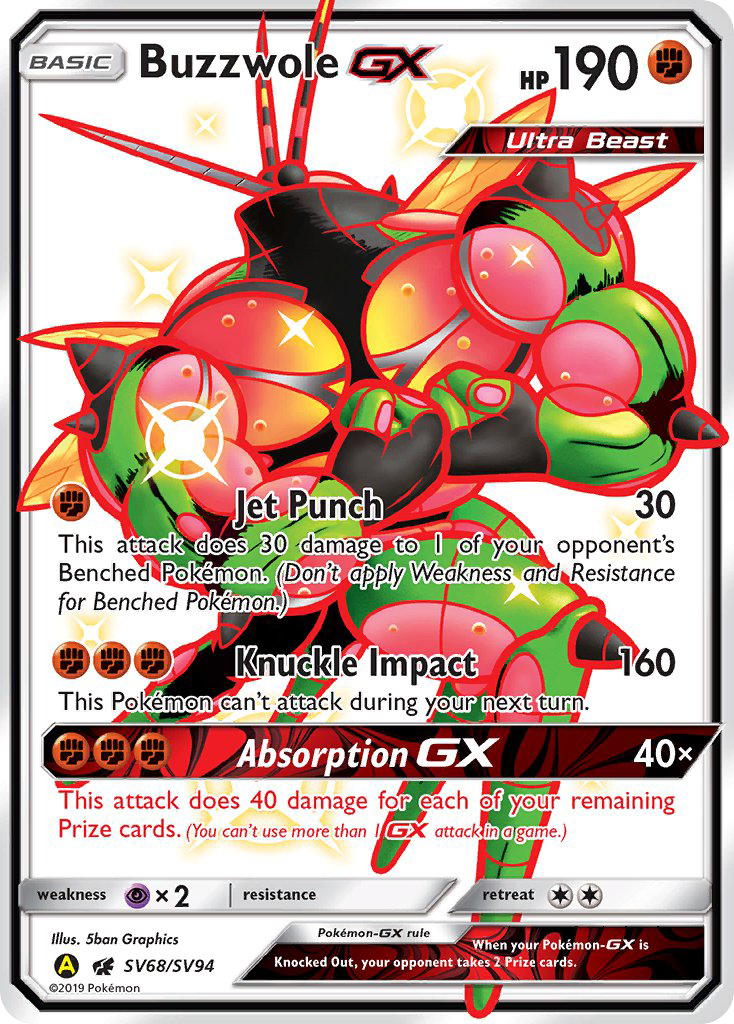 Buzzwole GX (SV68/SV94) [Sun & Moon: Hidden Fates - Shiny Vault] | Card Merchant Takapuna