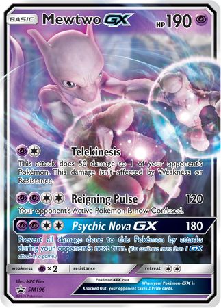 Mewtwo GX (SM196) (Jumbo Card) [Sun & Moon: Black Star Promos] | Card Merchant Takapuna