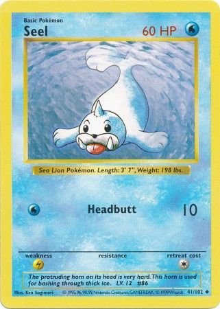 Seel (41/102) [Base Set Shadowless Unlimited] | Card Merchant Takapuna