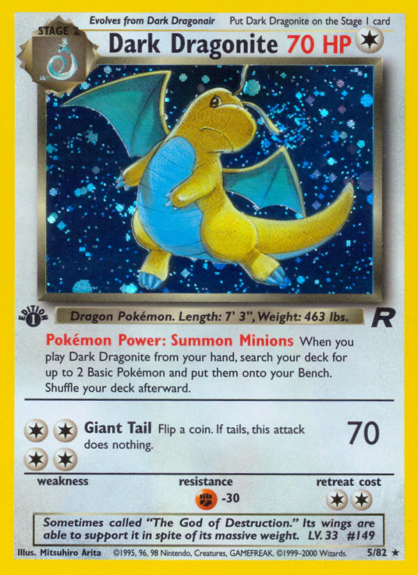 Dark Dragonite (5/82) [Team Rocket 1st Edition] | Card Merchant Takapuna