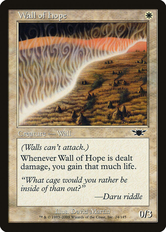 Wall of Hope [Legions] | Card Merchant Takapuna