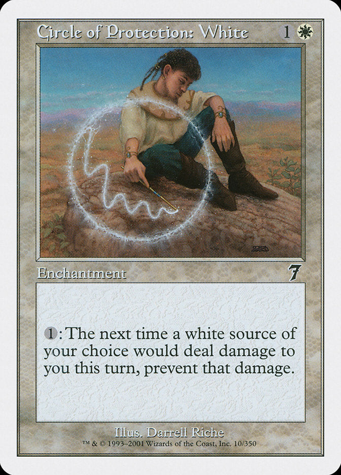 Circle of Protection: White [Seventh Edition] | Card Merchant Takapuna