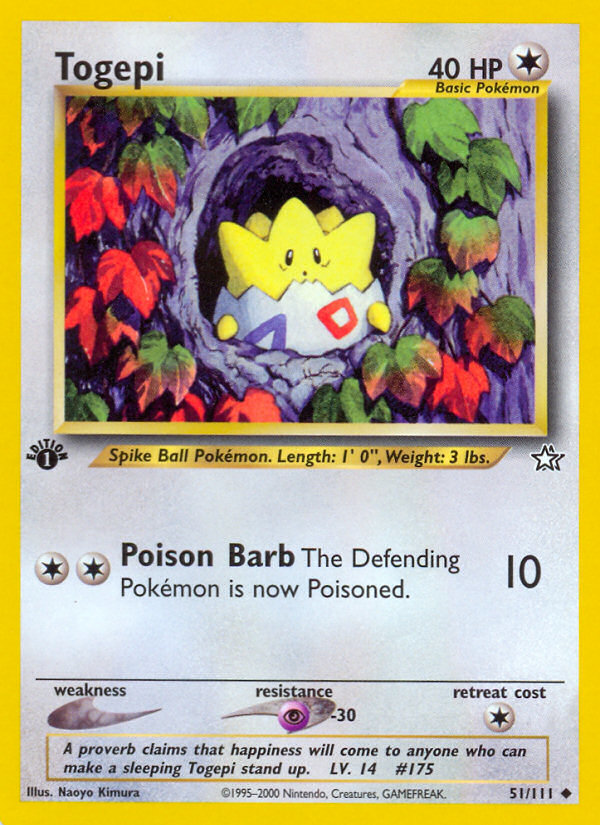 Togepi (51/111) [Neo Genesis 1st Edition] | Card Merchant Takapuna