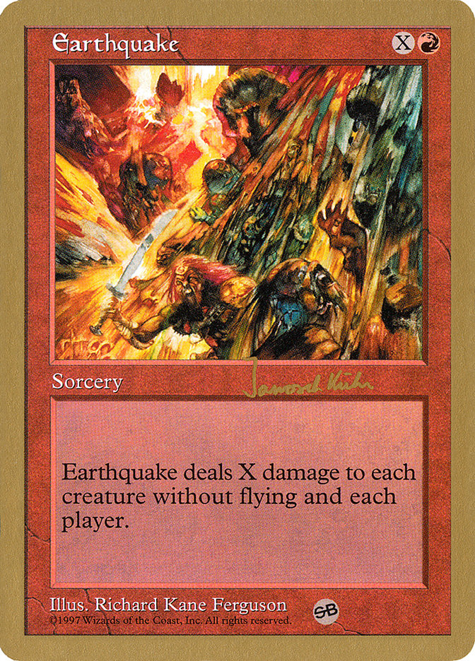 Earthquake (Janosch Kuhn) (SB) [World Championship Decks 1997] | Card Merchant Takapuna