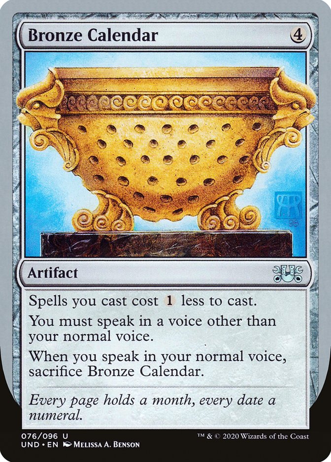 Bronze Calendar [Unsanctioned] | Card Merchant Takapuna