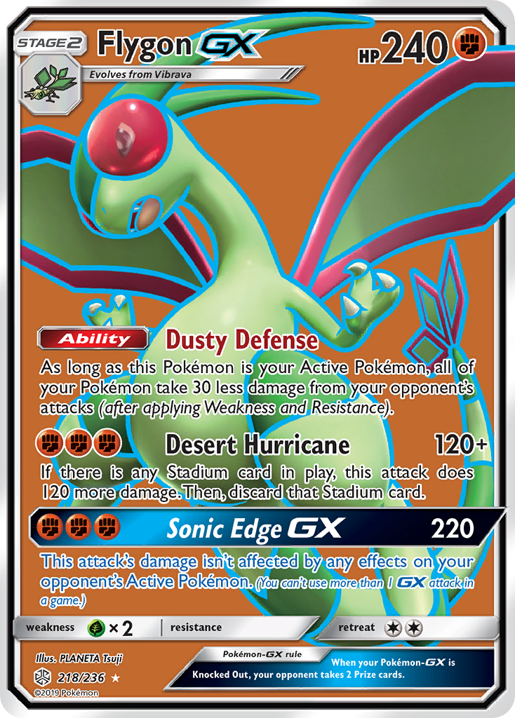 Flygon GX (218/236) [Sun & Moon: Cosmic Eclipse] | Card Merchant Takapuna