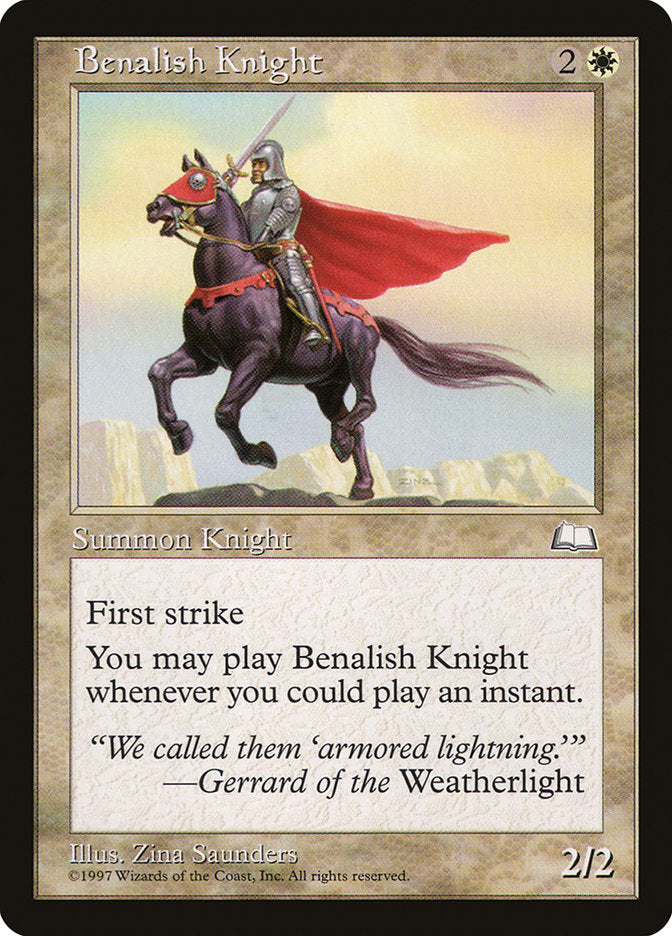 Benalish Knight [Weatherlight] | Card Merchant Takapuna