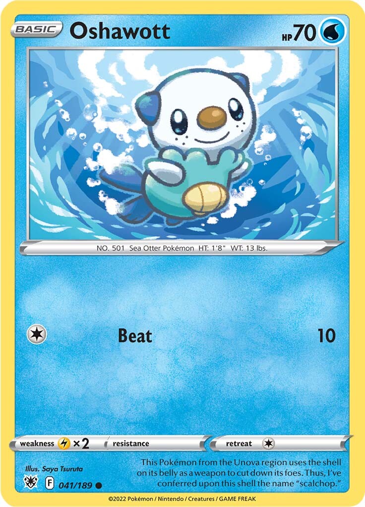 Oshawott (041/189) [Sword & Shield: Astral Radiance] | Card Merchant Takapuna