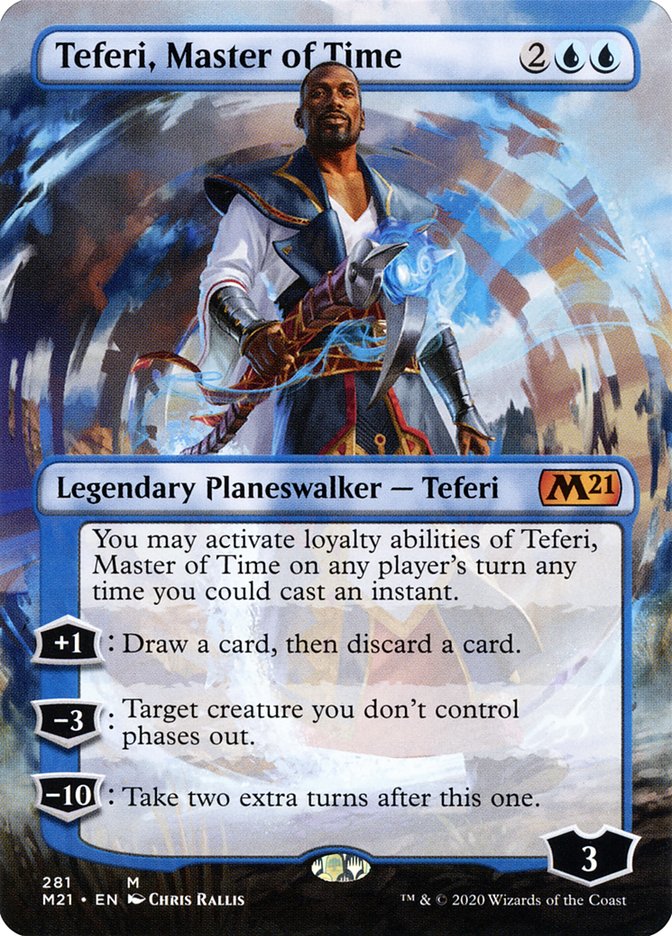 Teferi, Master of Time (Borderless) [Core Set 2021] | Card Merchant Takapuna