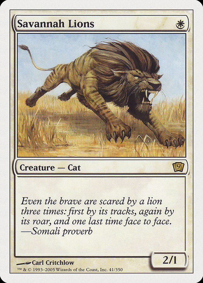 Savannah Lions [Ninth Edition] | Card Merchant Takapuna