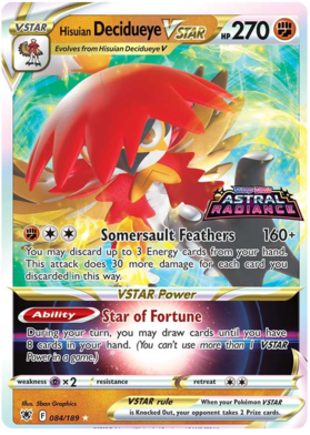 Hisuian Decidueye VSTAR (084/189) (Jumbo Card) [Sword & Shield: Astral Radiance] | Card Merchant Takapuna