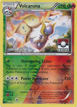 Volcarona (15/114) (League Promo 2nd Place) [XY: Steam Siege] | Card Merchant Takapuna