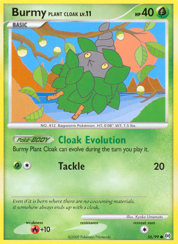 Burmy Plant Cloak (56/99) [Platinum: Arceus] | Card Merchant Takapuna