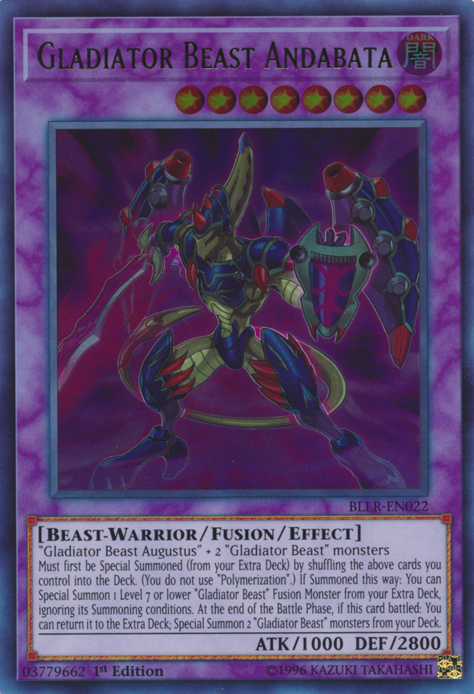 Gladiator Beast Andabata [BLLR-EN022] Ultra Rare | Card Merchant Takapuna