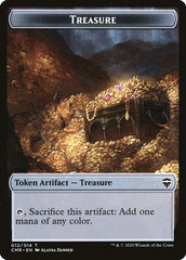 Copy (013) // Treasure Double-Sided Token [Commander Legends Tokens] | Card Merchant Takapuna