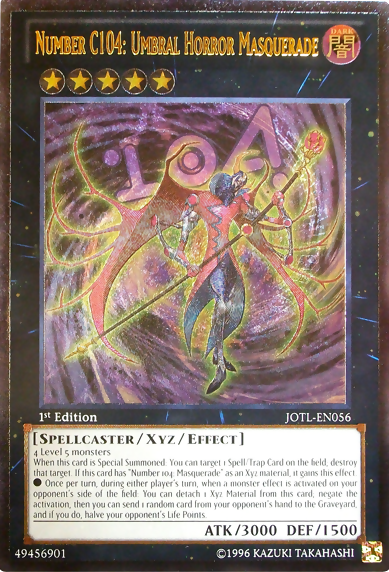 Number C104: Umbral Horror Masquerade (UTR) [JOTL-EN056] Ultimate Rare | Card Merchant Takapuna