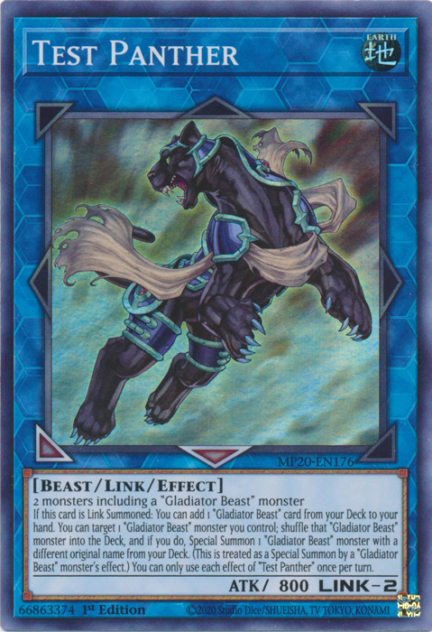 Test Panther [MP20-EN176] Super Rare | Card Merchant Takapuna