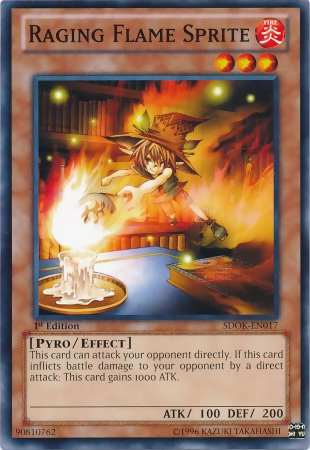 Raging Flame Sprite [SDOK-EN017] Common | Card Merchant Takapuna