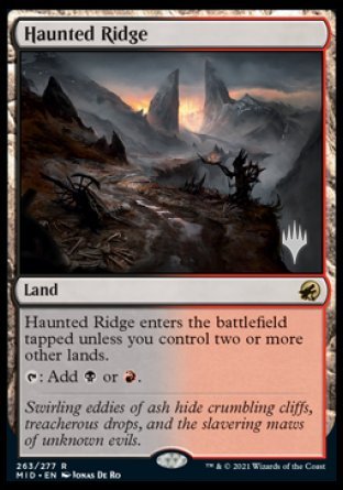 Haunted Ridge (Promo Pack) [Innistrad: Midnight Hunt Promos] | Card Merchant Takapuna