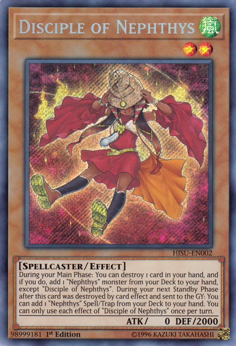 Disciple of Nephthys [HISU-EN002] Secret Rare | Card Merchant Takapuna