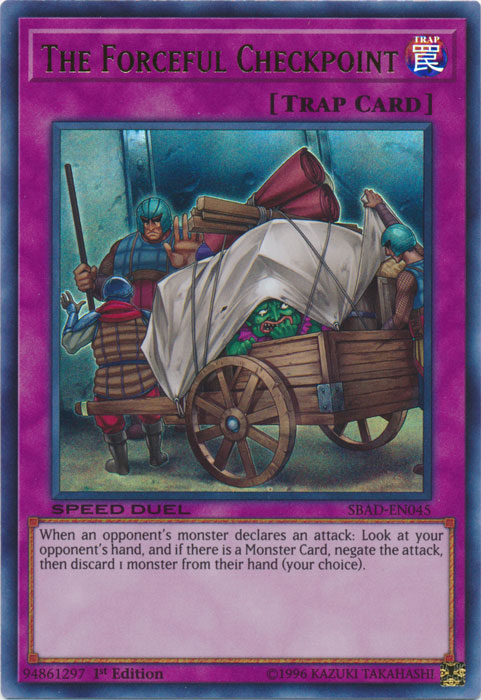 The Forceful Checkpoint [SBAD-EN045] Ultra Rare | Card Merchant Takapuna