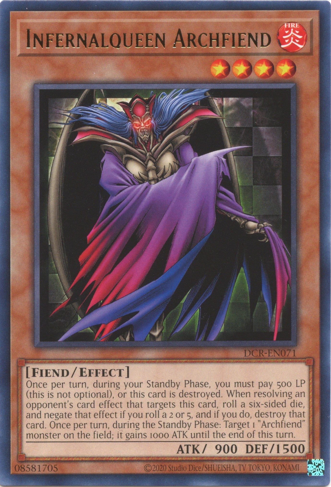 Infernalqueen Archfiend (25th Anniversary) [DCR-EN071] Rare | Card Merchant Takapuna