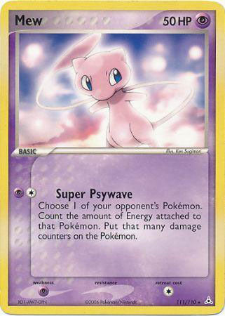 Mew (111/110) (Non Holo DVD Promo) [EX: Holon Phantoms] | Card Merchant Takapuna