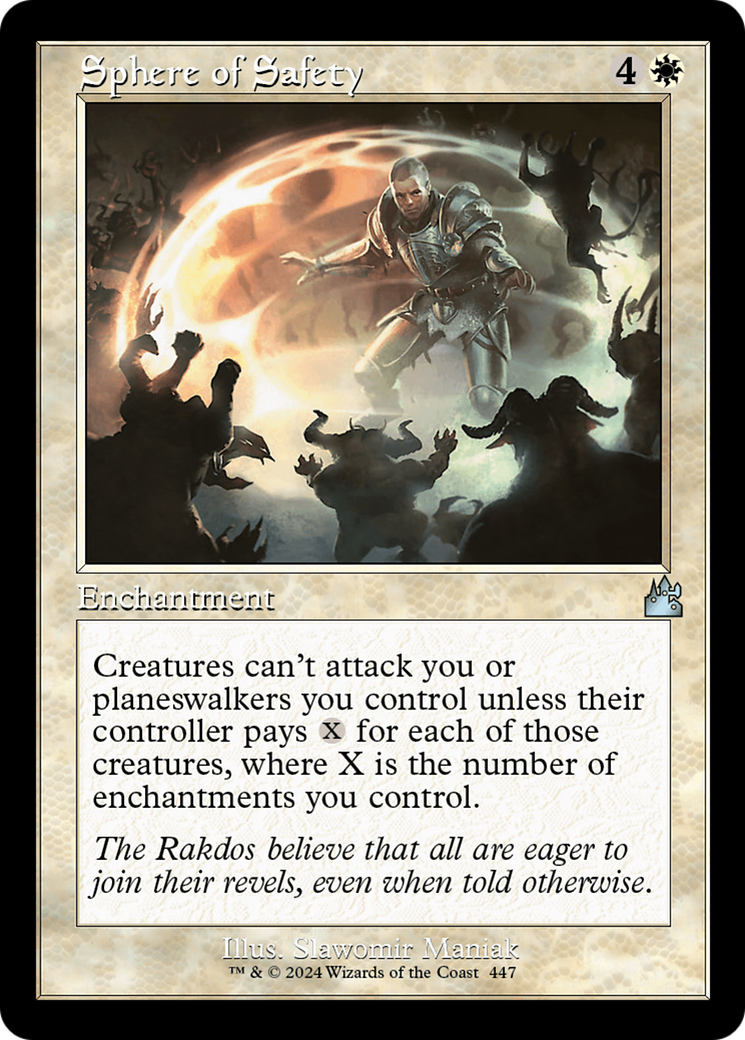 Sphere of Safety (Retro Frame) [Ravnica Remastered] | Card Merchant Takapuna